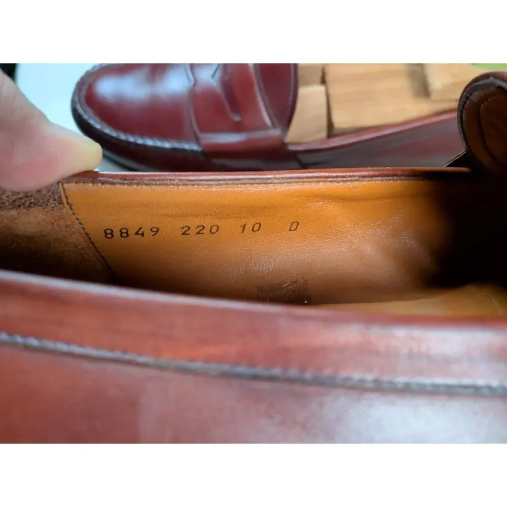 Salvatore Ferragamo Brown Leather Penny Loafers Men's US 10 D Made In Italy